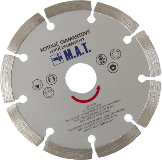 Disque segmenté diamant 125 mm