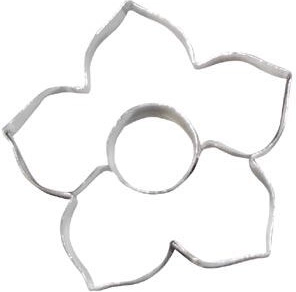 Emporte-pièce pour biscuits lys avec roulette