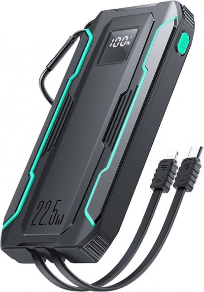 Batterie externe Joyroom 10000 mAh avec câble Lightning et USB-C