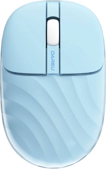 Souris sans fil Dareu bleue