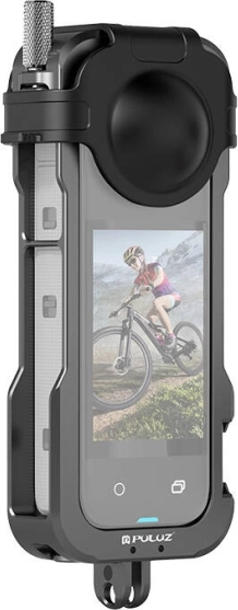 Coque de protection métallique avec cache-objectif pour Insta 360 X4