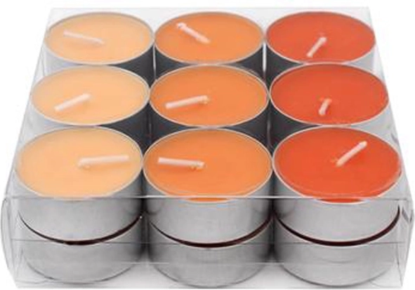 Bougies chauffe-plat Provence orange 18 pcs