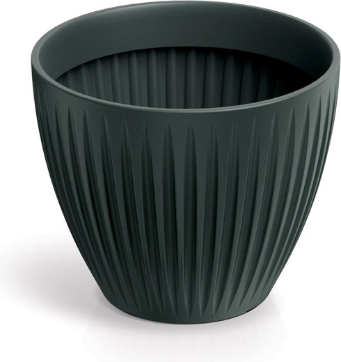 Pot de fleurs en plastique Latia Round 30 cm anthracite