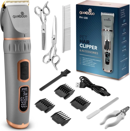 Tondeuse pour animaux Pethaus PH-100 grise