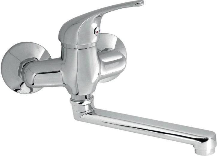 Mitigeur mural pour évier TITANIA IRIS 100 mm avec bec orientable 200 mm