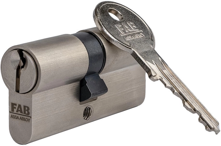 Cylindre de construction FAB 40/50, nickel, 3 clés