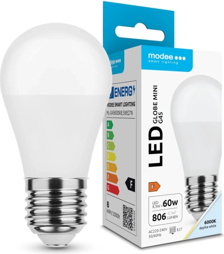 Modee LED ampoule Globe Mini G45 8,5 W E27 806 lm blanc froid