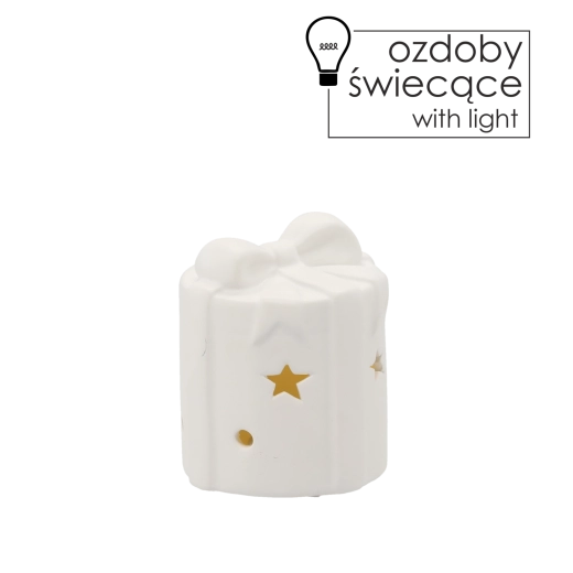 Figurine de Noël lumineuse LED 8 × 8 × 9,5 cm