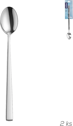 Cuillères à cocktail en acier inoxydable Plain – 2 pièces