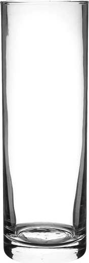Vase en verre Cylinder 10 × 40 cm transparent