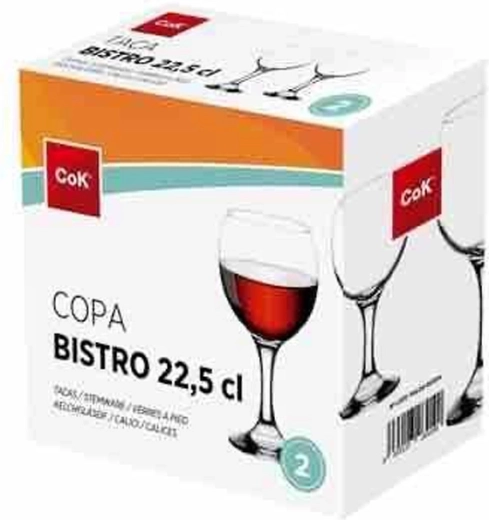 Set de verres à vin Bistro 220 ml, 2 pièces