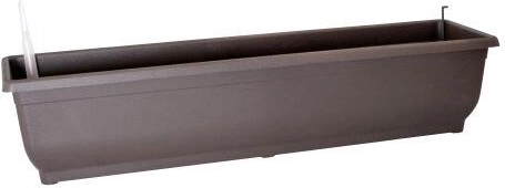 Jardinière auto-irrigante AQUA GLORIA 80 cm sans soucoupe, marron