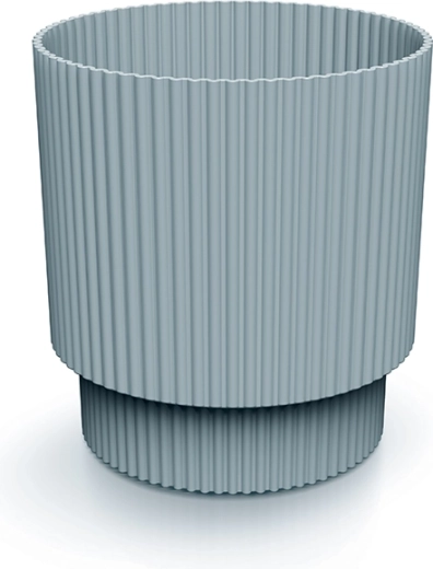 Cache-pot Milly 12,8 cm gris clair – cache-pot moderne en plastique