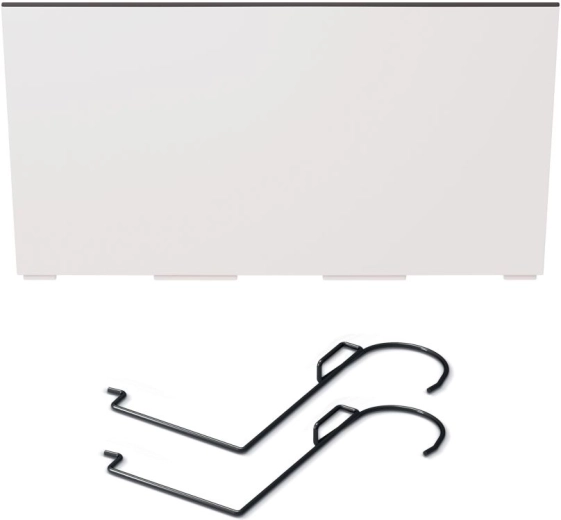 Jardinière avec insert et crochets 39,5 cm blanche