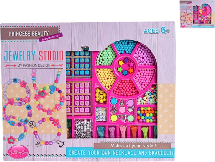 Kit de fabrication de bracelets dans une boîte en métal pour enfants