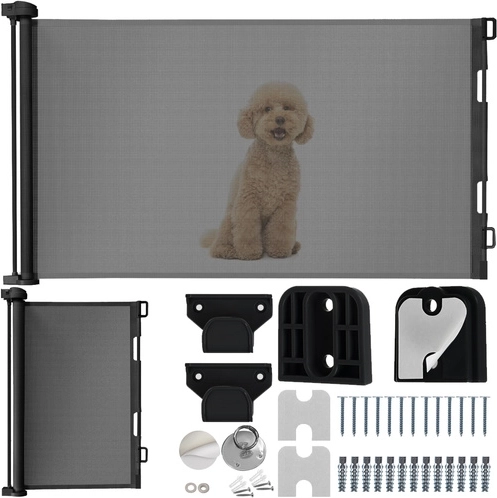 Barrière de sécurité extensible pour porte – gris RUHHY