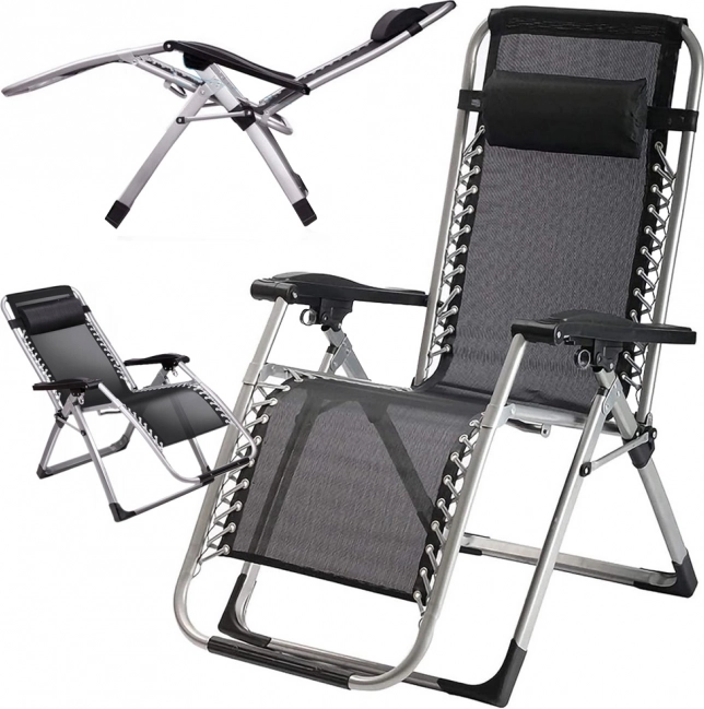 Chaise longue de jardin pliable Zéro Gravité