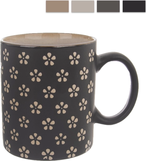 Mug en céramique fleur 0,35 l (mix)