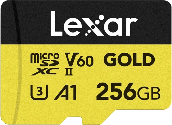 Carte Lexar GOLD microSDXC 256 Go