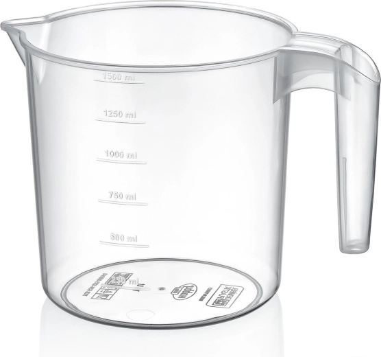 Pichet doseur ovale transparent 1,5 l