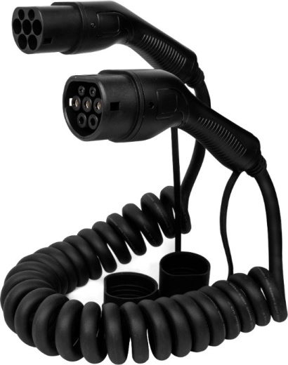 Câble de charge spiralé Type 2 Defenzo Spiro AC 11 kW, 5 m