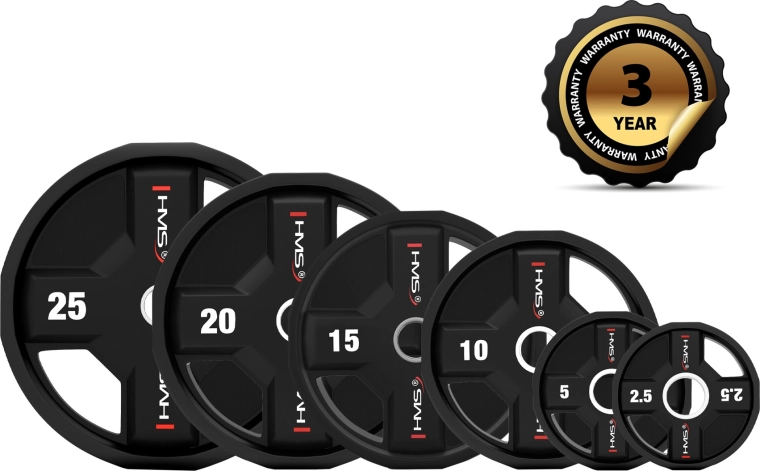 Disque olympique en polyuréthane 10 kg HMS