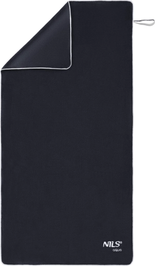 Serviette éponge en microfibre NILS Aqua NAR14 noire 160 × 80 cm