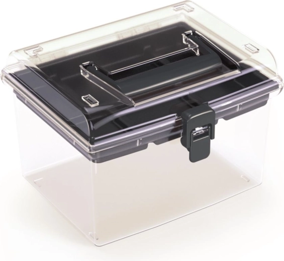 Organisateur en plastique avec couvercle transparent 195 × 174 × 135 mm NUF HIGH