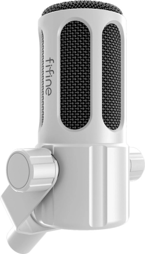 Fifine Tank 1 microphone dynamique XLR blanc
