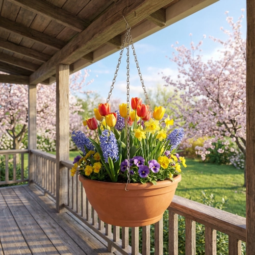 Chaîne de suspension métallique noire pour pot de fleurs, 50 cm
