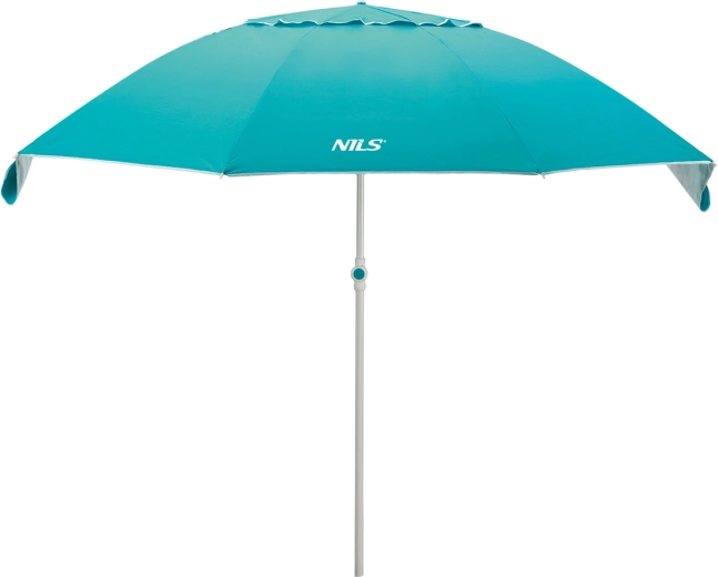 Parasol de plage et paravent NILS Camp 190 cm turquoise