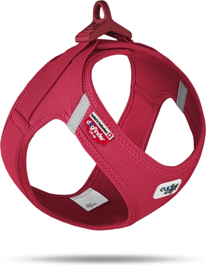 Harnais pour chien Curli Air-Mesh avec boucle, rouge L (8–13 kg)