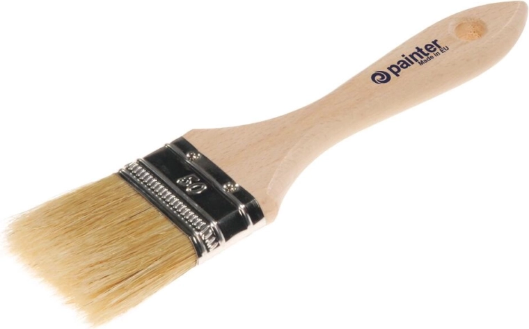 Pinceau plat de peinture 20 mm avec manche en bois
