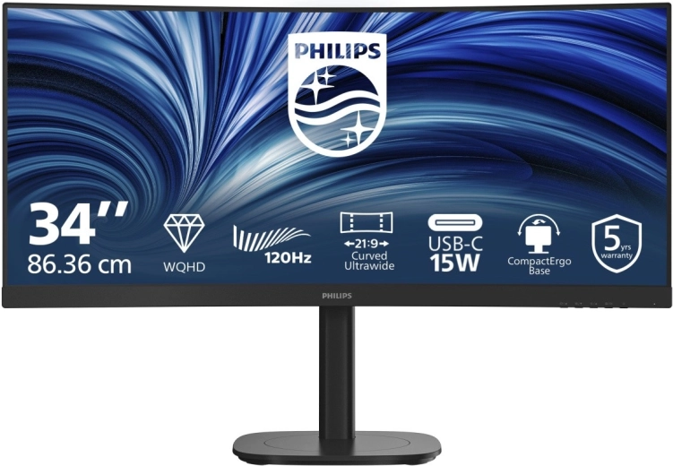 Moniteur incurvé Philips 34B2N3500C 34"
