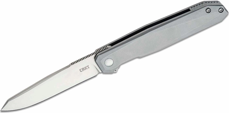 CRKT Facet couteau de poche argenté 8,6 cm, tout métal