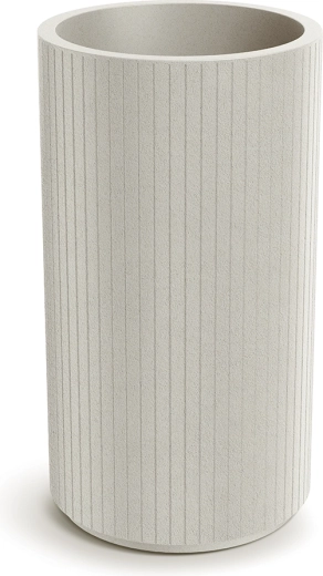 Cache-pot Coro Round High 40 cm – couleur sable