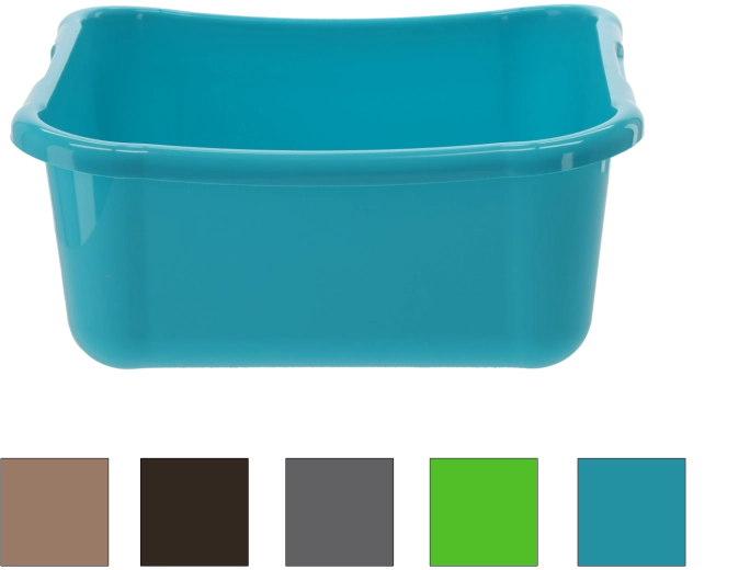 Bassin en plastique carré 12 l pour évier