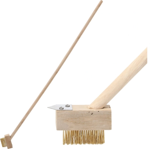 Brosse désherbante et pour dallage avec long manche 120 cm