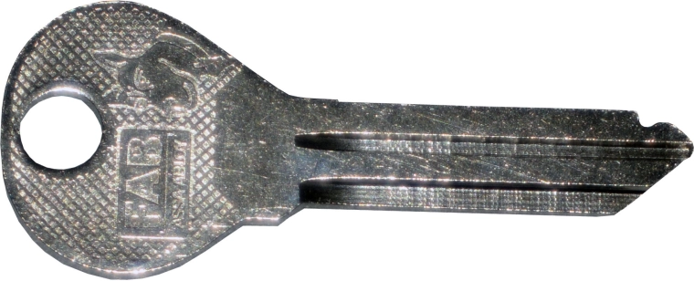 Clé de rechange pour cylindre FAB, classe de sécurité 2