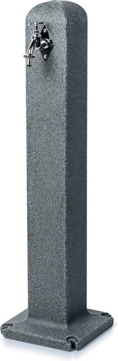 Borne d’eau de jardin avec robinet en granit anthracite