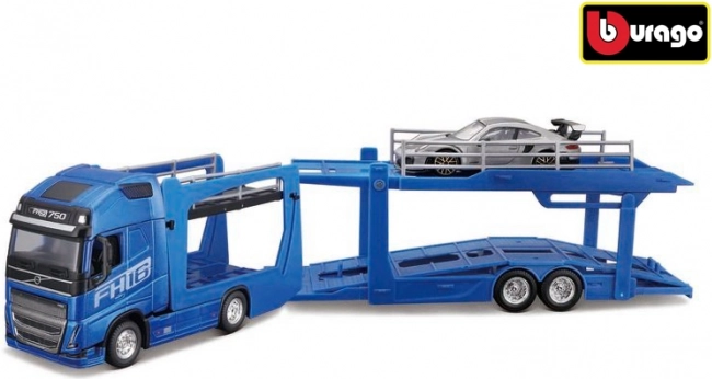 Transporteur polyvalent STR FIRE 1:43 avec Volvo FH16 et Porsche 911 GT2 RS