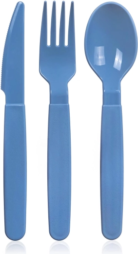 Set de couverts en plastique 3 pcs bleu CULINARIA ICE