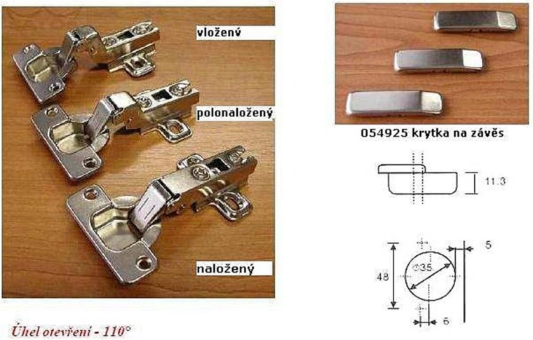 Charnière de meuble GS-C, encastrée, lot de 10 pièces
