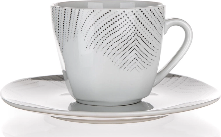 Tasse en porcelaine avec sous-tasse 200 ml Charme