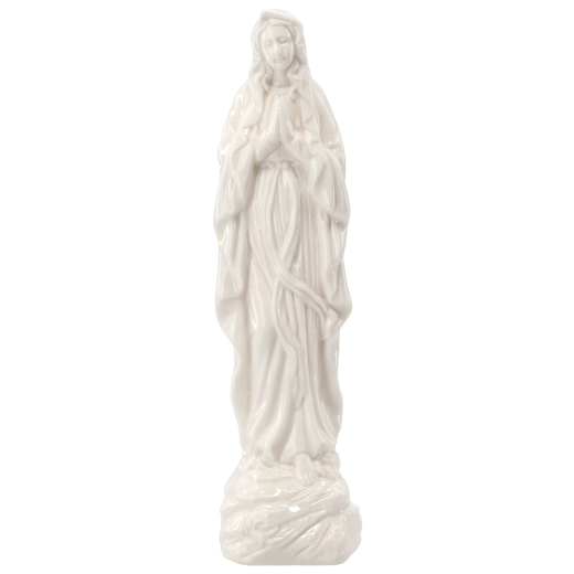 Figurine en porcelaine de la Vierge Marie avec éclairage LED 28,8 cm