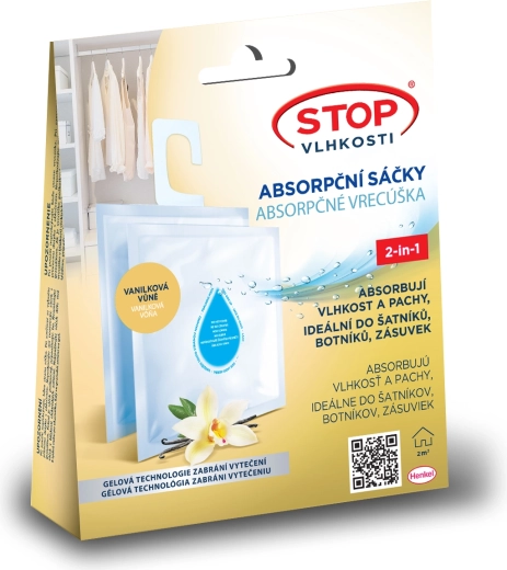 Ceresit Stop humidité – sachets absorbants parfum vanille 2×50 g