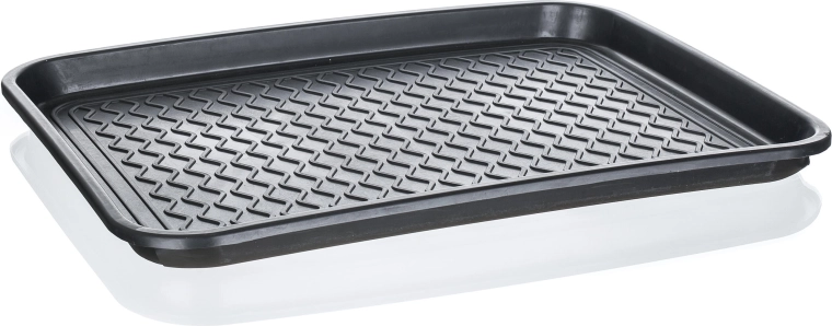 Égouttoir en plastique pour chaussures 50 × 38 cm noir