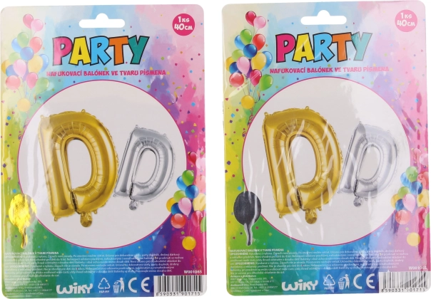 Ballon gonflable en forme de lettre D