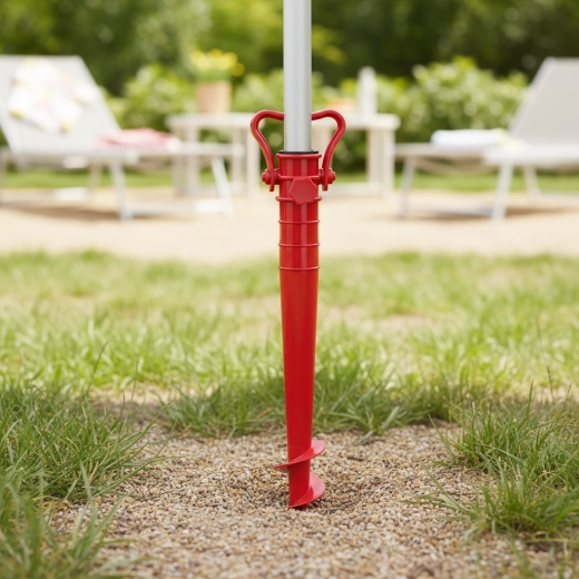 Pied à vis pour parasol 38 cm, assortiment de couleurs