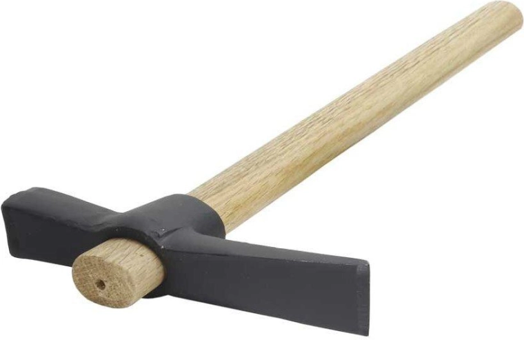 Marteau de maçon 500 g avec burin et poignée ergonomique